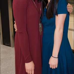 Maroon Shapeless Dress: Very Good Condition